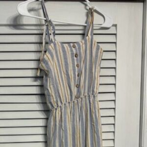 Btween girls kids romper overalls one piece jumpsuit pants boho size 10